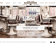 Tablet Screenshot of mademanbarber.com